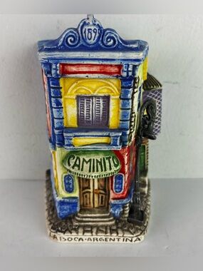 Buenos Aires Argentina Caminito La Boca Miniature Ceramic Collectible